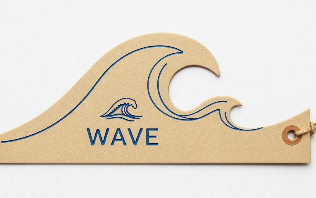 Boost Brand Recognition with High-Quality Custom Wave Tags