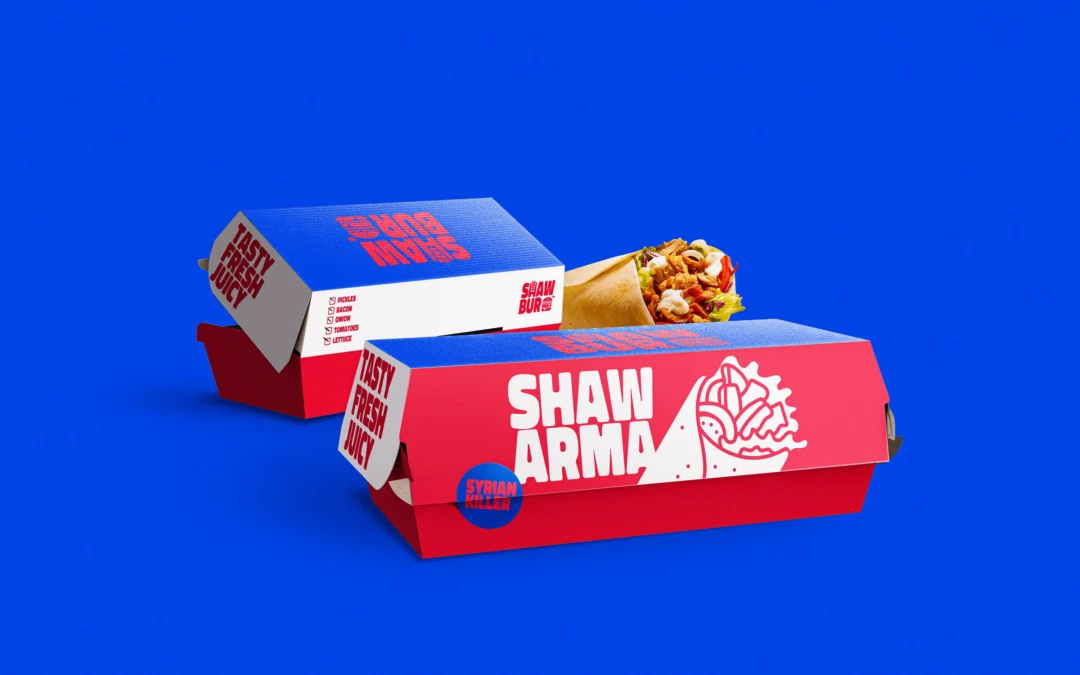 Custom Printed Shawarma Boxes for Takeaway Food
