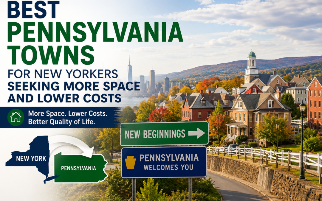 Best Pennsylvania Towns for New Yorkers Seeking Affordability and Space